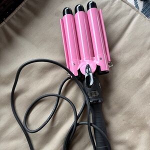 Allure 3 Barrel Curling Iron Hair Waver – Pink